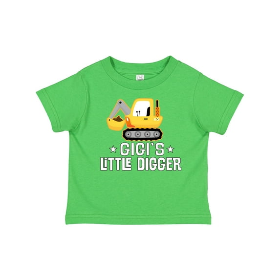Inktastic Gigi Little Digger Construction Truck Boys Toddler T-Shirt