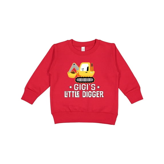 Inktastic Gigi Little Digger Construction Truck Toddler Sweatshirt
