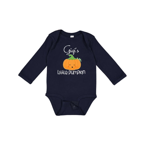 Inktastic Gigi Little Pumpkin Halloween Grandchild Boys or Girls Long Sleeve Baby Bodysuit