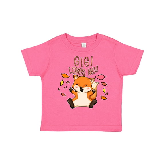 Inktastic Gigi Loves Me- Cute Baby Fox Boys or Girls Toddler T-Shirt