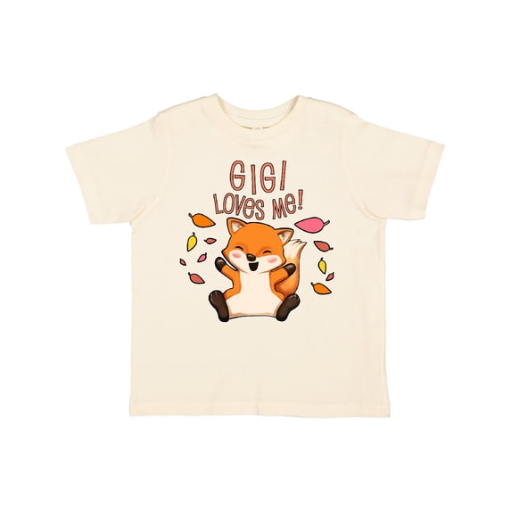 Inktastic Gigi Loves Me- Cute Baby Fox Boys or Girls Toddler T-Shirt
