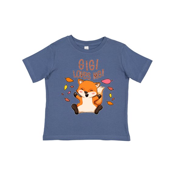 Inktastic Gigi Loves Me- Cute Baby Fox Boys or Girls Toddler T-Shirt