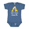 thumbnail image 1 of Inktastic Gigi Loves Me Girls Giraffe Granddaughter Girls Baby Bodysuit, 1 of 5