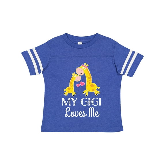 Inktastic Gigi Loves Me Girls Giraffe Granddaughter Girls Toddler T-Shirt