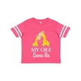 thumbnail image 1 of Inktastic Gigi Loves Me Girls Giraffe Granddaughter Girls Toddler T-Shirt, 1 of 5