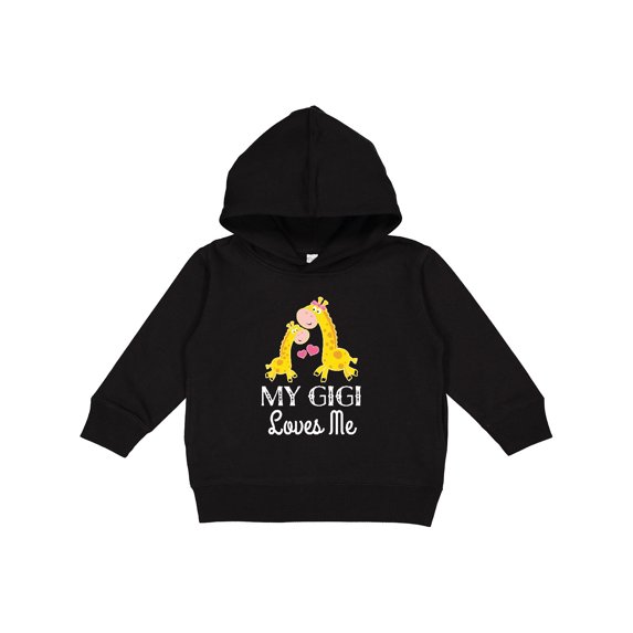 Inktastic Gigi Loves Me Girls Giraffe Granddaughter Toddler Hoodie