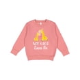 thumbnail image 1 of Inktastic Gigi Loves Me Girls Giraffe Granddaughter Toddler Sweatshirt, 1 of 4