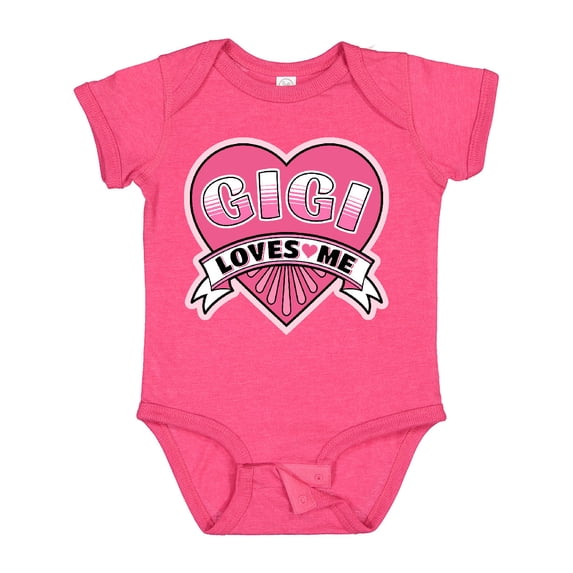 Inktastic Gigi Loves Me Girls Granddaughter Girls Baby Bodysuit