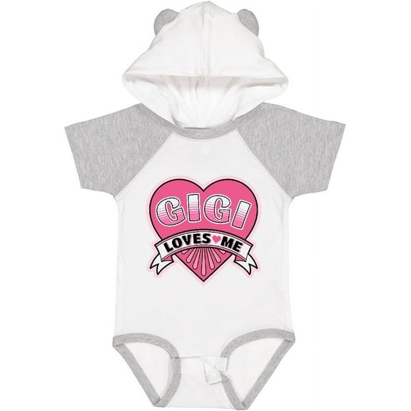 Inktastic Gigi Loves Me Girls Granddaughter Girls Baby Bodysuit