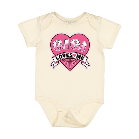 Inktastic Gigi Loves Me Girls Granddaughter Girls Baby Bodysuit
