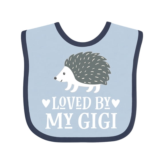 Inktastic Gigi Loves Me Grandchild Gift Baby Boy or Baby Girl Bib