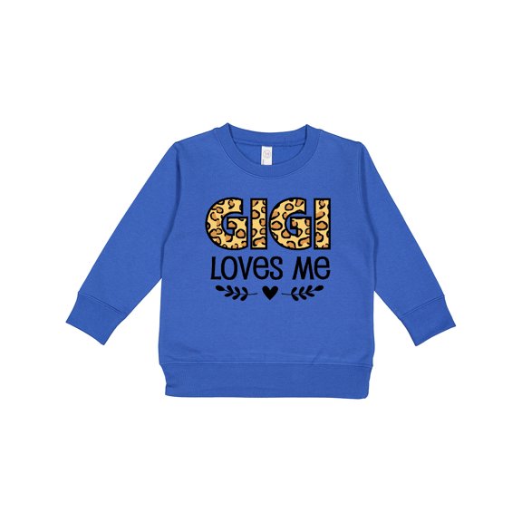 Inktastic Gigi Loves Me Grandchild Leopard Toddler Sweatshirt