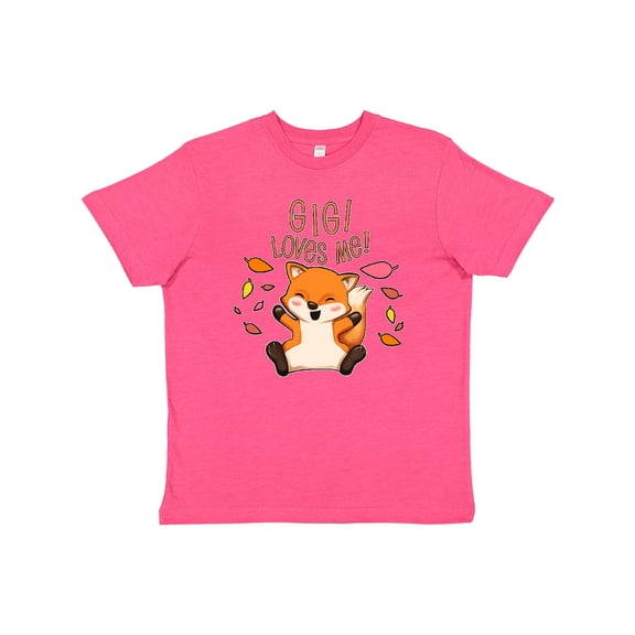 Inktastic Gigi Loves Me- cute baby fox Youth T-Shirt