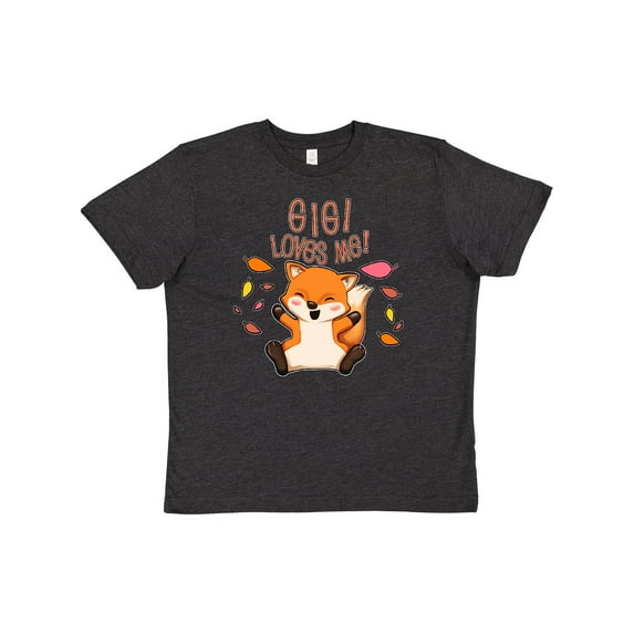 Inktastic Gigi Loves Me- cute baby fox Youth T-Shirt