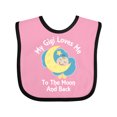 thumbnail image 1 of Inktastic Gigi Loves Me to the Moon and Back Boys or Girls Baby Bib, 1 of 4