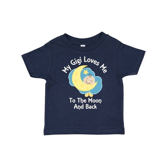 Inktastic Gigi Loves Me to the Moon and Back Boys or Girls Toddler T-Shirt