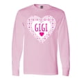 thumbnail image 1 of Inktastic Gigi Pink Valentine Hearts Long Sleeve T-Shirt, 1 of 5