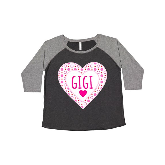 Inktastic Gigi Pink Valentine Hearts Women's Plus Size T-Shirt