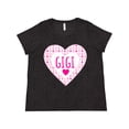 thumbnail image 1 of Inktastic Gigi Pink Valentine Hearts Women's Plus Size T-Shirt, 1 of 5