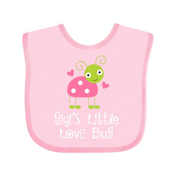 Inktastic Gigi Valentines Day Grandchild Ladybug Girls Baby Bib
