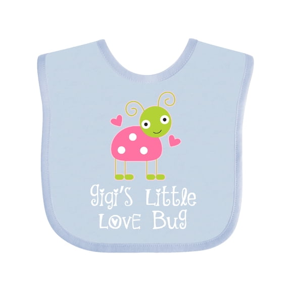 Inktastic Gigi Valentines Day Grandchild Ladybug Girls Baby Bib