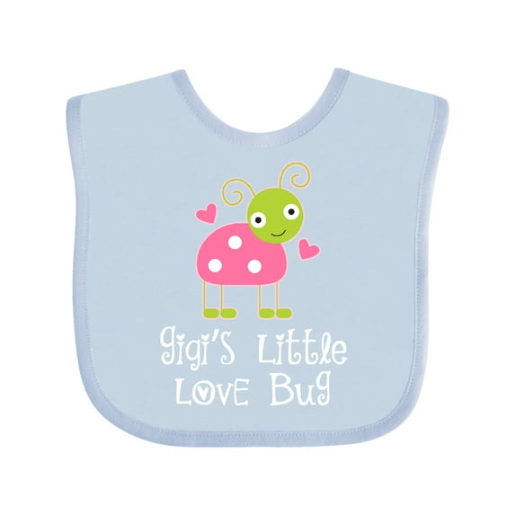 Inktastic Gigi Valentines Day Grandchild Ladybug Girls Baby Bib