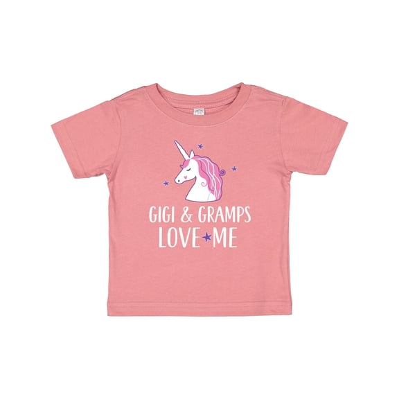 Inktastic Gigi and Gramps Love Me Unicorn Girls Baby T-Shirt