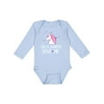 thumbnail image 1 of Inktastic Gigi and Grandpa Love Me Unicorn Grandchild Girls Long Sleeve Baby Bodysuit, 1 of 5