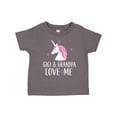thumbnail image 1 of Inktastic Gigi and Grandpa Love Me Unicorn Grandchild Girls Toddler T-Shirt, 1 of 5