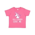 thumbnail image 1 of Inktastic Gigi and Grandpa Love Me Unicorn Grandchild Girls Toddler T-Shirt, 1 of 5