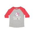 thumbnail image 1 of Inktastic Gigi and Grandpa Love Me Unicorn Grandchild Girls Toddler T-Shirt, 1 of 5
