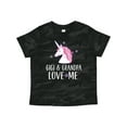 thumbnail image 1 of Inktastic Gigi and Grandpa Love Me Unicorn Grandchild Girls Toddler T-Shirt, 1 of 5