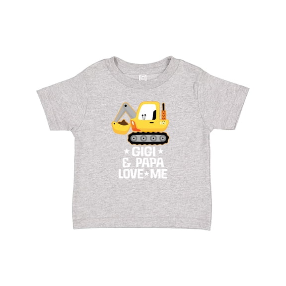 Inktastic Gigi and Papa Construction Truck Grandson Boys Baby T-Shirt