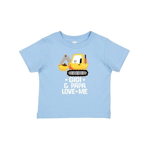 Inktastic Gigi and Papa Construction Truck Grandson Boys Baby T-Shirt