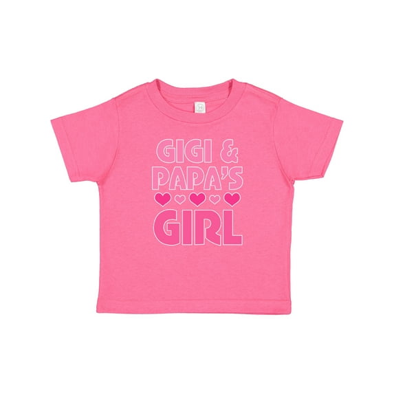 Inktastic Gigi and Papa Girl Cute Granddaughter Girls Baby T-Shirt