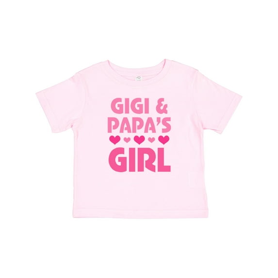 Inktastic Gigi and Papa Girl Cute Granddaughter Girls Baby T-Shirt