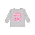 thumbnail image 1 of Inktastic Gigi and Papa Girl Cute Granddaughter Girls Long Sleeve Toddler T-Shirt, 1 of 5