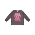 thumbnail image 1 of Inktastic Gigi and Papa Girl Cute Granddaughter Girls Long Sleeve Toddler T-Shirt, 1 of 5