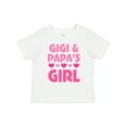 thumbnail image 1 of Inktastic Gigi and Papa Girl Cute Granddaughter Girls Toddler T-Shirt, 1 of 5
