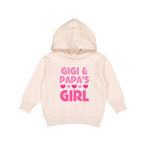 Inktastic Gigi and Papa Girl Cute Granddaughter Toddler Hoodie