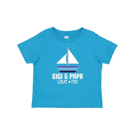 Inktastic Gigi and Papa Love Me Boys Grandson Boys Baby T-Shirt