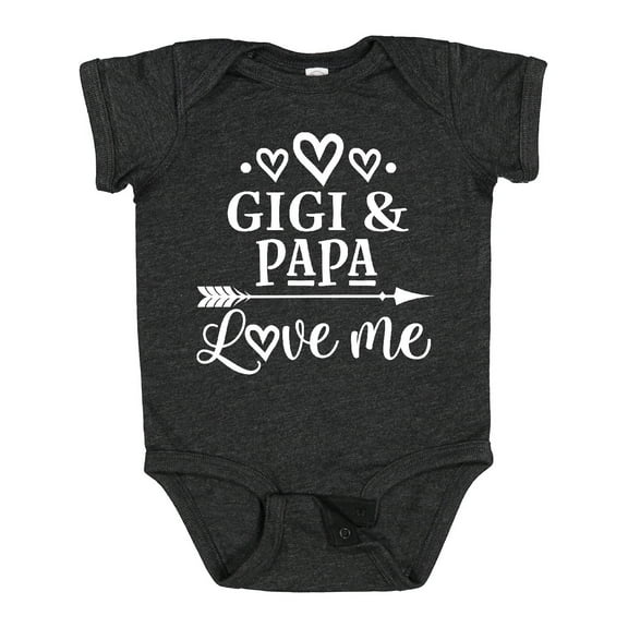 Inktastic Gigi and Papa Love Me Boys or Girls Baby Bodysuit