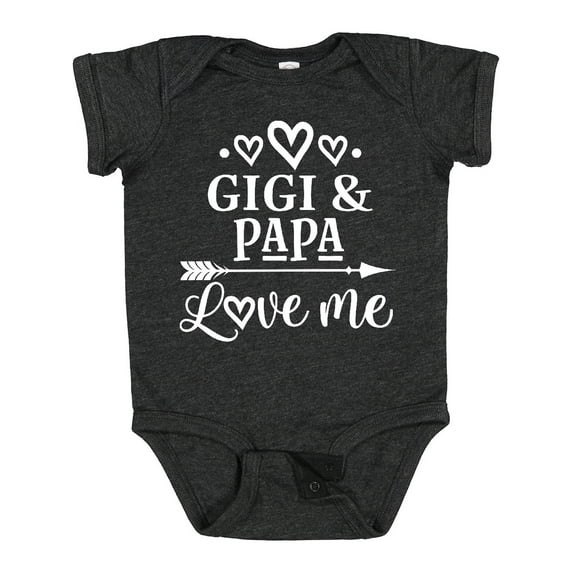 Inktastic Gigi and Papa Love Me Boys or Girls Baby Bodysuit