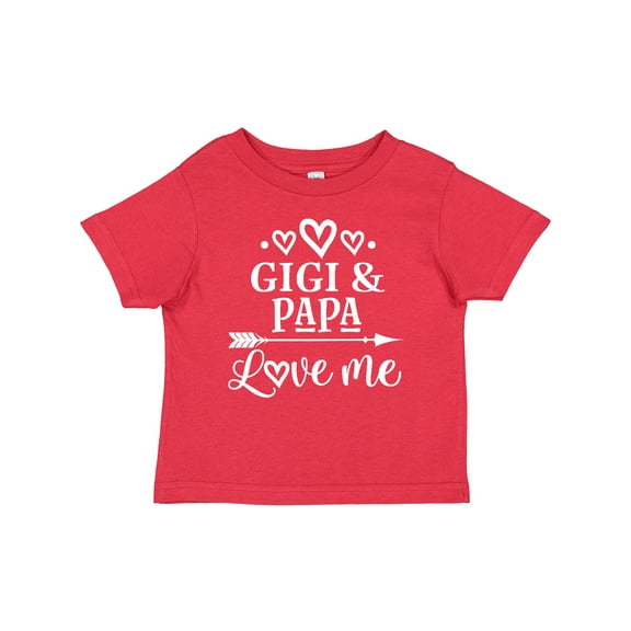Inktastic Gigi and Papa Love Me Boys or Girls Baby T-Shirt