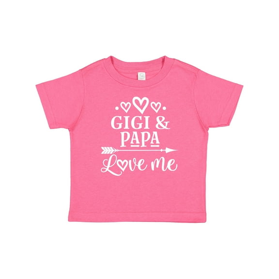 Inktastic Gigi and Papa Love Me Boys or Girls Baby T-Shirt