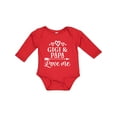 thumbnail image 1 of Inktastic Gigi and Papa Love Me Boys or Girls Long Sleeve Baby Bodysuit, 1 of 5