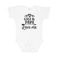 thumbnail image 1 of Inktastic Gigi and Papa Love Me Girls Baby Bodysuit, 1 of 5