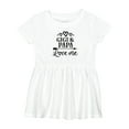 thumbnail image 1 of Inktastic Gigi and Papa Love Me Girls Baby Dress, 1 of 5