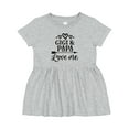 thumbnail image 1 of Inktastic Gigi and Papa Love Me Girls Baby Dress, 1 of 5
