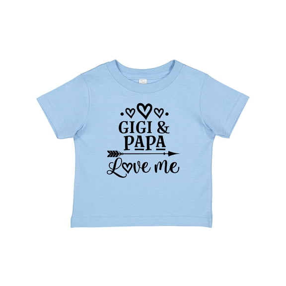 Inktastic Gigi and Papa Love Me Girls Baby T-Shirt